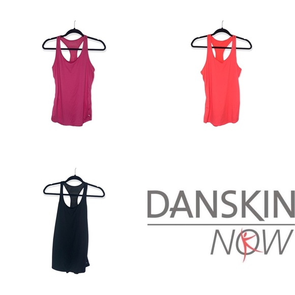 Danskin Now Tops - DANSKIN NOW Semi Fitted Mesh Back Tank Bundle S